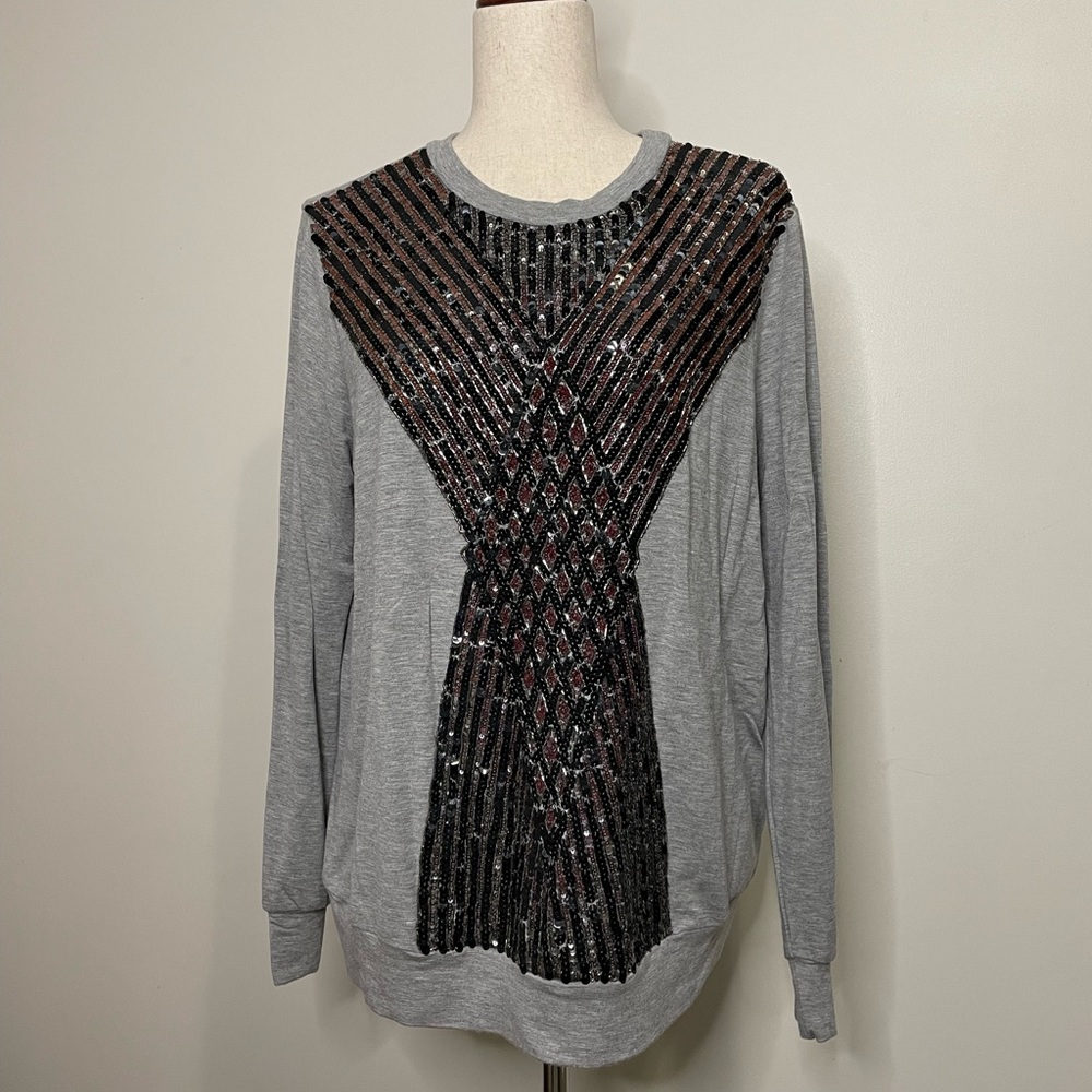 HAUTE HIPPIE Sequins Sweatshirt